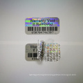 Custom barcode VOID tamper evident security 3D laser hologram packaging label sticker